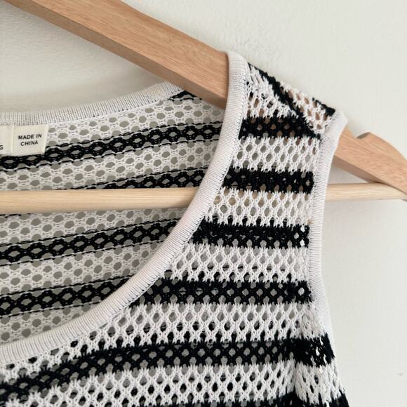 Rag & Bone Quinn Striped Knit Cold Shoulder Sweater - Picture 5 of 8